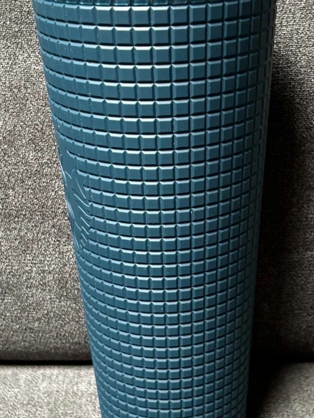 Starbucks Teal Textured Travel Tumbler with Raised Grid B1
